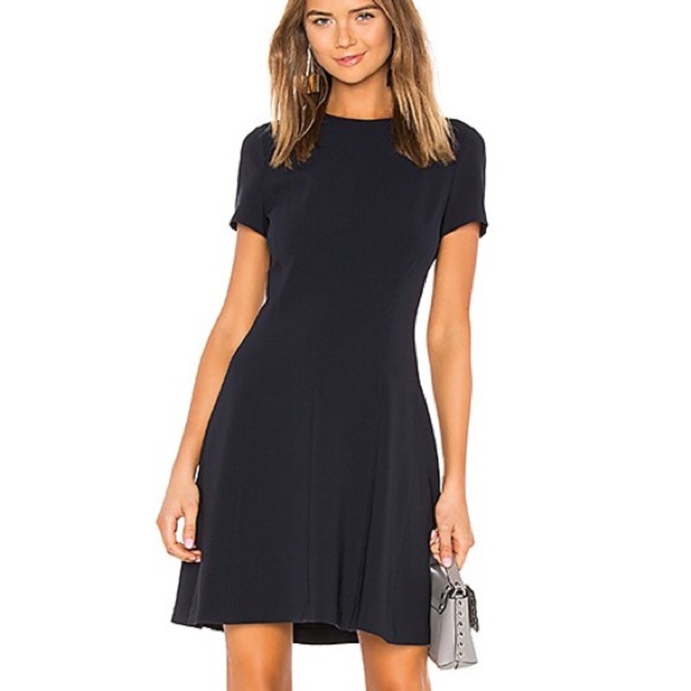 Theory Modern Seam Shift Admiral Crepe Mini Dress